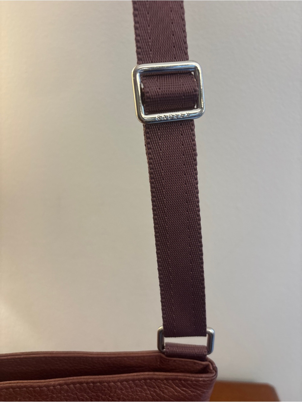 Radley London Brown Leather Phone Crossbody Bag Scottie Dog Tag - Picture 9 of 14